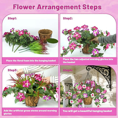 Artificial Flowers Hanging Baskets - Image 5