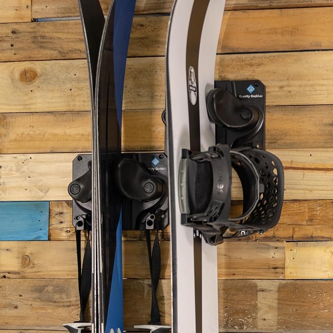 Gravity Grabber Ultimate Ski & Snowboard Wall Storage Rack - Image 7