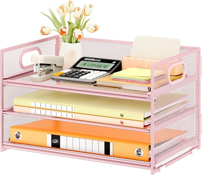 Subekyu 3 Tier Paper Letter Tray Organizer by SUBEKYU