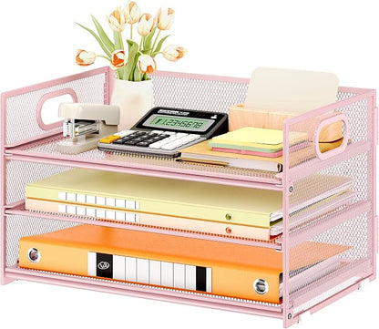 Subekyu 3 Tier Paper Letter Tray Organizer by SUBEKYU