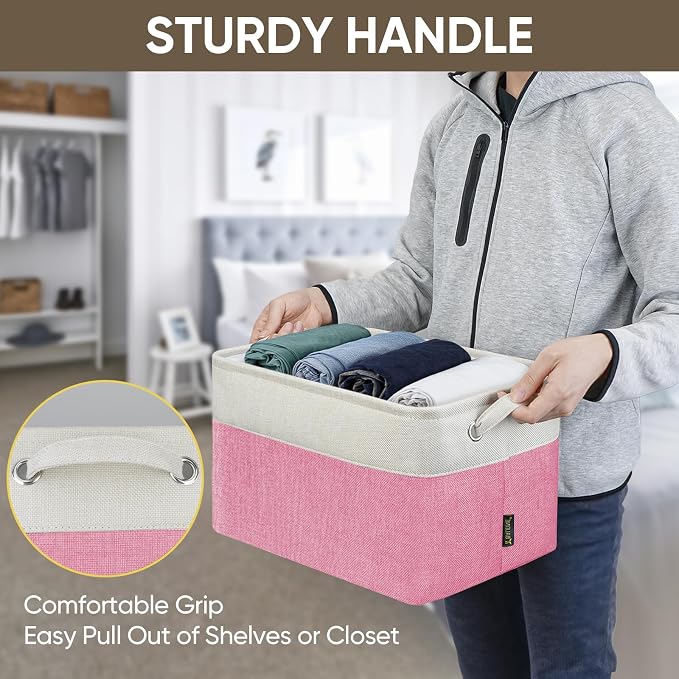 BALEINE 4 Pack Fabric Storage Bins - Image 7