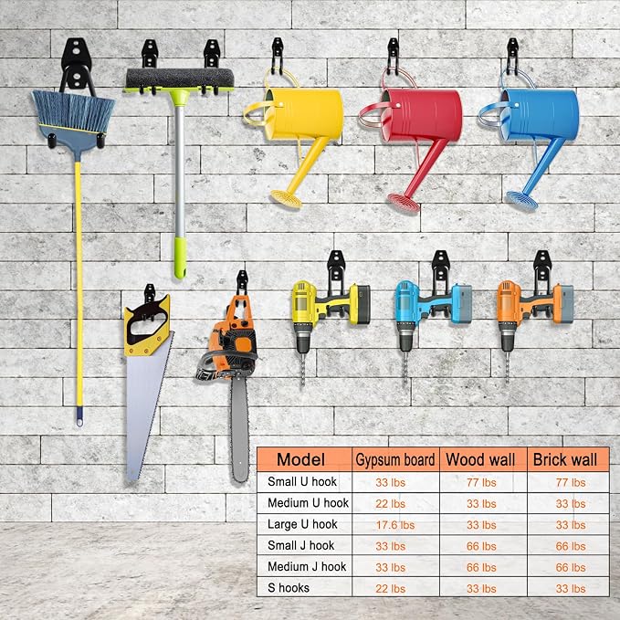 26 Pack Garage Hooks Heavy Duty Utility Steel - Image 7
