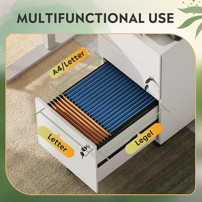 DEVAISE 3 Drawer Rolling File Cabinet - Image 4