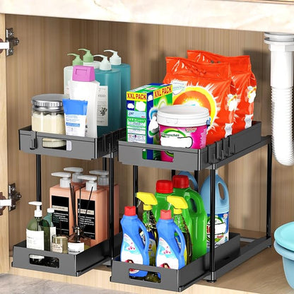 2 Pack Under Sink Organizer by FJFEOIYE