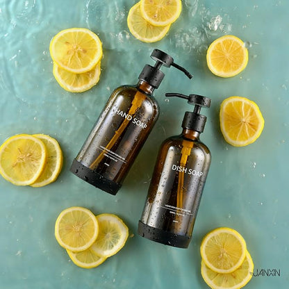 Glass Kitchen Soap Dispenser Set - Image 7