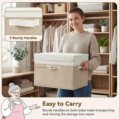 GRANNY SAYS Storage Boxes with Lids, Decorative Storage Bins, Shelf Baskets - Image 4