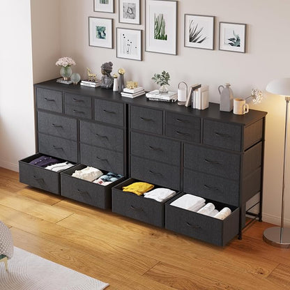 LUMTOK 10 Drawers Dresser with Fabric Bins - Image 9