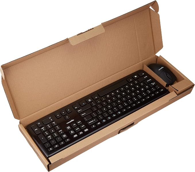 Amazon Basics Wired Keyboard and Mouse Bundle, Full-Sized, QWERTY Layout - Image 4