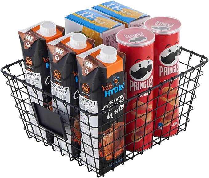 JUNCHU CHERRY 4 Pack【Large】 Wire Handmade Storage Basket - Image 4