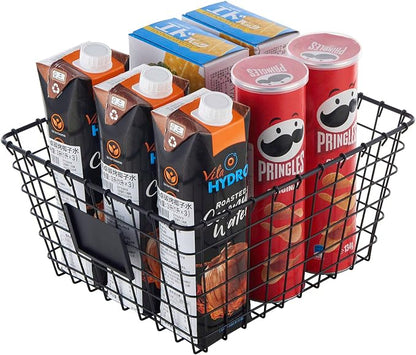 JUNCHU CHERRY 4 Pack【Large】 Wire Handmade Storage Basket - Image 4