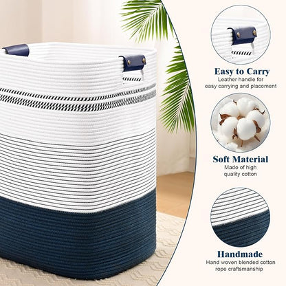 Laundry Hamper, 85L Tall Laundry Basket - Image 6
