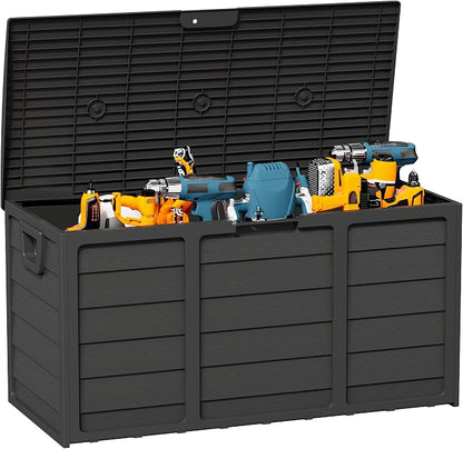 75 Gallon Outdoor Deck Storage Box – Heavy Duty Resin - Image 7