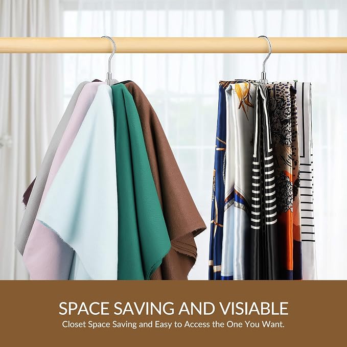 ZEDODIER 2 Pack Scarf Organizer Scarf Hanger - Image 4