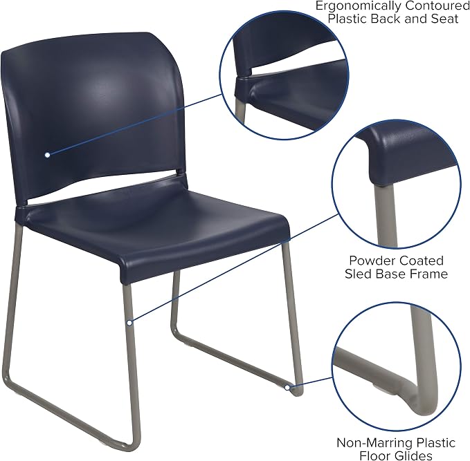 Flash Furniture Hercules Series Contoured Stacking Chairs - Image 5