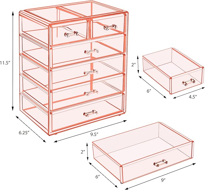 Sorbus Acrylic Makeup Organizer - Image 3