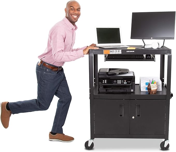 Line Leader Extra Wide AV Cart - Image 7