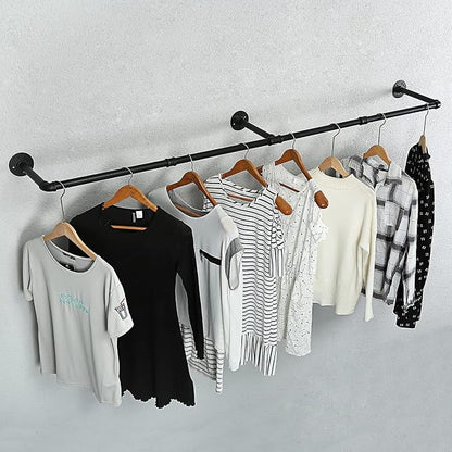 Oroonoko 2 Pack 72inch Industrial Pipe Clothes Garment Rack Ceiling Mount - Image 5