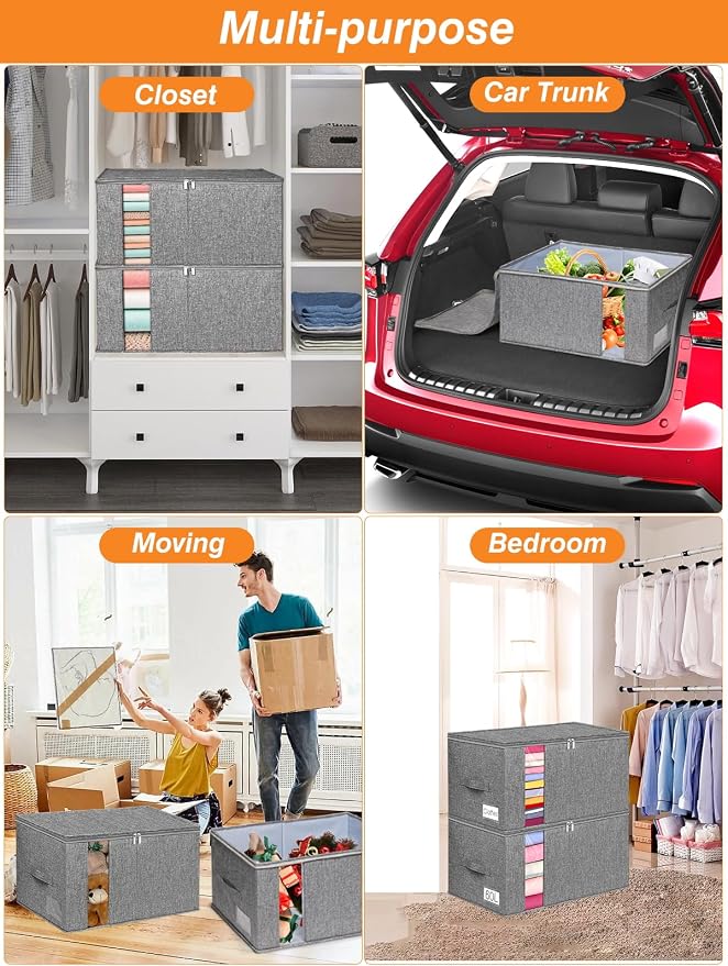 60L Blanket Storage, Comforter Storage Bag - Image 6