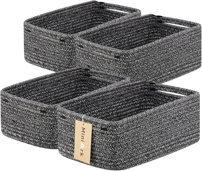 Small Storage Baskets for Organizing | Closet Organizer Bins | Shelf Toy Basket by MiniArkStorageBasketsHome
