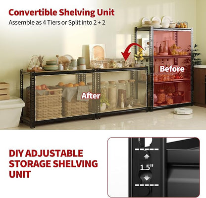 Heavy Duty Garage Storage Shelves, 2400 Lbs Capacity, 4-Tier Adjustable Storage - Image 5