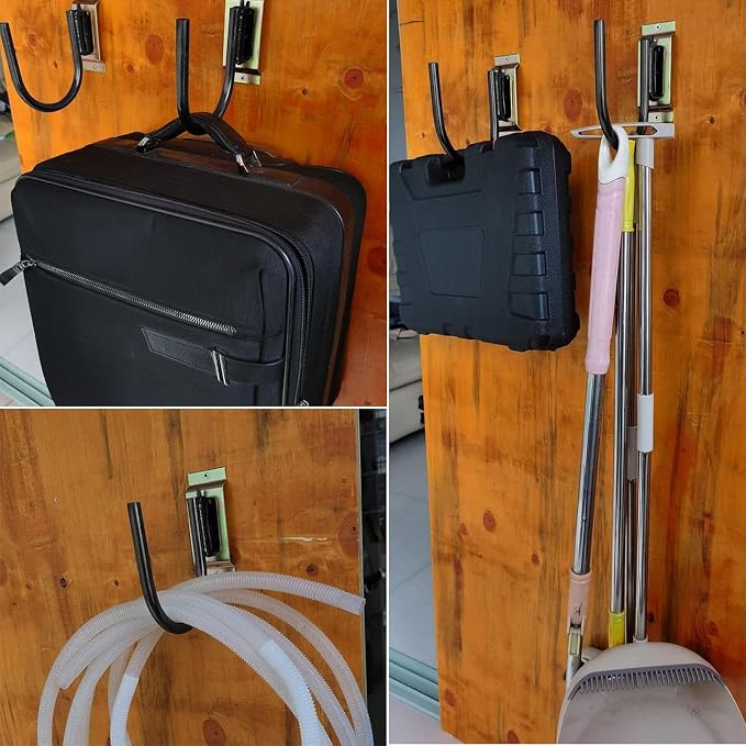 8 Pack E Track Heavy Duty Shovel Hanger - Image 5