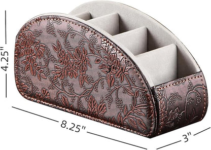 Leather Remote Control Holder, Universal TV Remote Organizer - Image 2