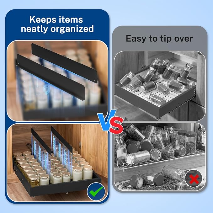 Pull Out Cabinet Organizer ExpandableW &D, Insputer Slide Out Drawers - Image 5
