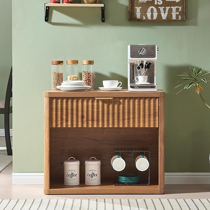 LEYAOYAO 31" Wide Fluted Nightstand - Image 4