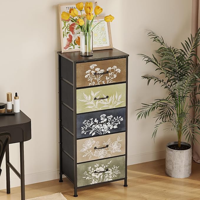 Tohomeor Vintage Dresser Vertical Nightstand - Image 4