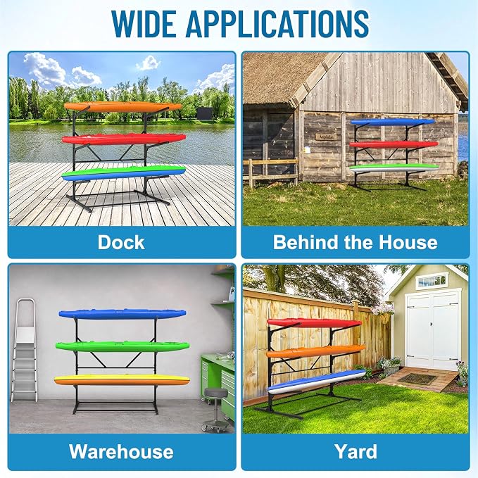 Kayak Storage Rack, Heavy Duty Freestanding Kayak Rack - Image 5