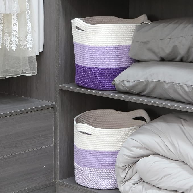 Sea Team Oval Large Cotton Rope Woven Storage Basket - Image 4