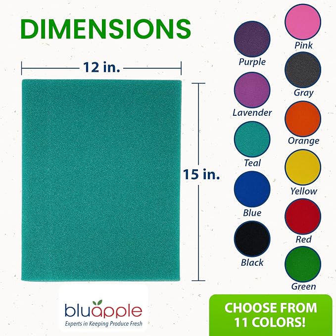 Bluapple FreshMats, Refrigerator Bin Liner, Fridge Drawer Mats, Crisper Life - Image 4