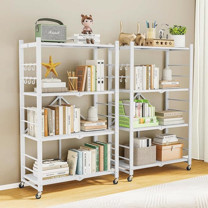 Fenbeli Foldable Shelves with Wheels - Image 5