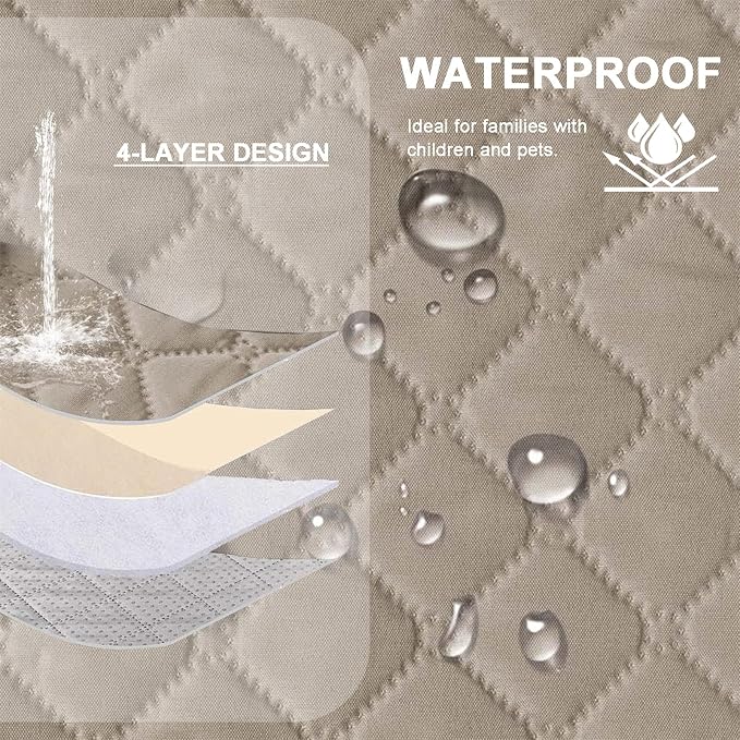 Waterproof Sofa Armrest Cover Headrest Cover - Image 2