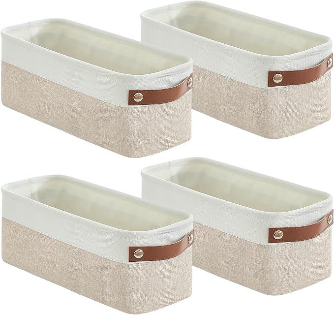 Bagnizer Small Fabric Storage Baskets, Decorative Basket - Image 9