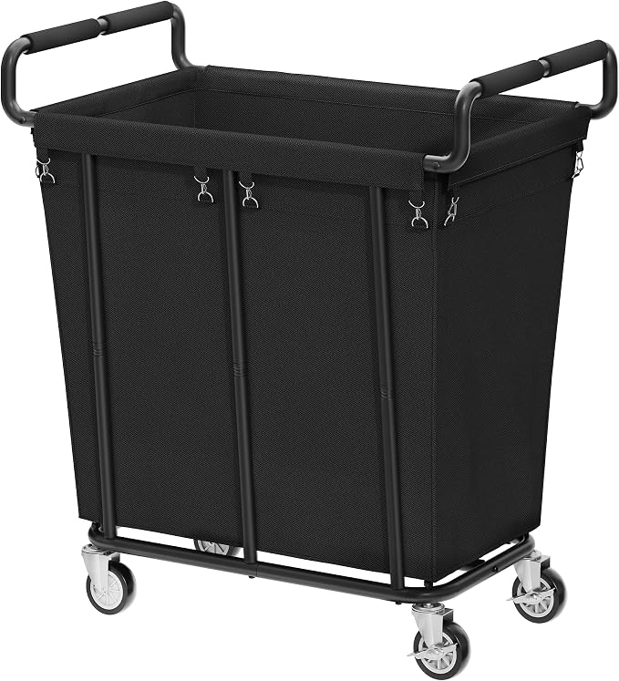 Laundry Hamper with Wheels, 250L Rolling Medium Laundry Basket by Gewudraw