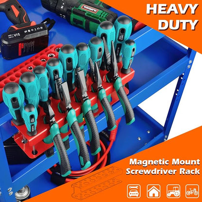 MUTUACTOR Magnetic Screwdriver Rack, Magnetic Tool Holder Durable Storage Holder - Image 3