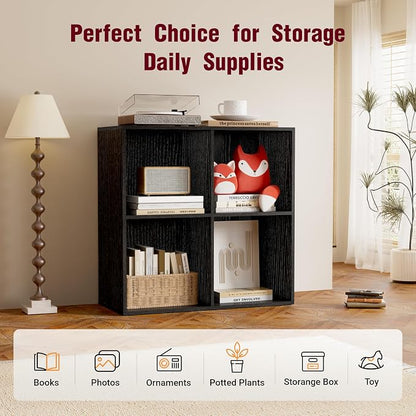 Book Shelf, Wooden Cube Storage Organizer - Image 6
