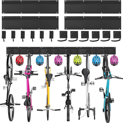 Sinoer 6-Bike & 6-Helmet Wall Mount Rack by Sinoer