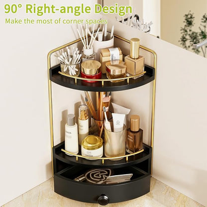 2-Tier Corner Bathroom Counter Organizer - Image 5