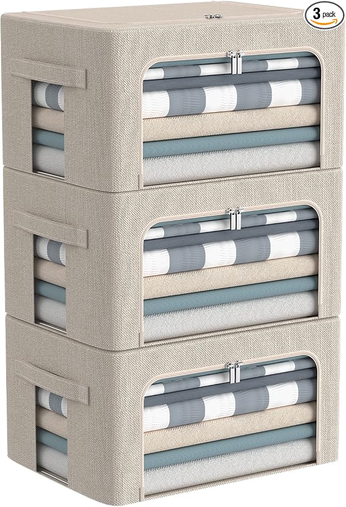 CYhom 3Pack Foldable Storage Bins by CYhom