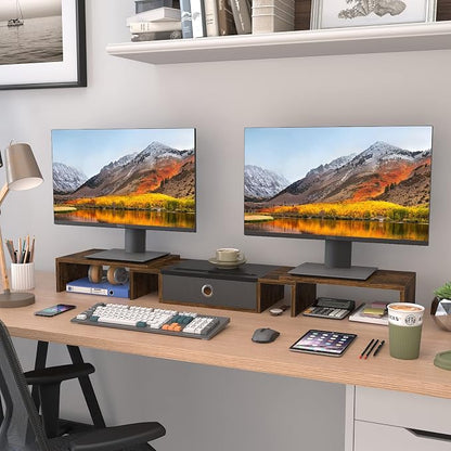 WESTREE Triple Dual Monitor Stand Riser - Image 4