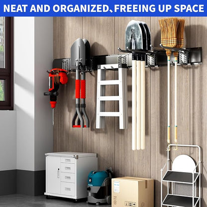 Garden Tool Organizer Wall Mount, 48inch Heavy Duty Garden Tool organizer - Image 6