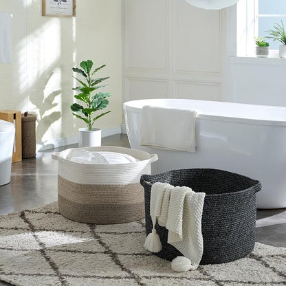 Luxury Little Extra Large Nursery Storage Basket, Blanket Basket - Image 2