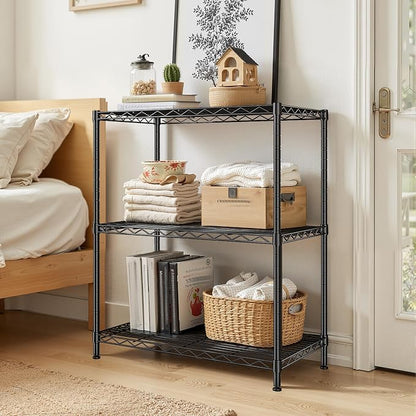 450LBS Storage Shelves 3 Tier Metal Shelving Unit Adjustable Wire Shelving - Image 6