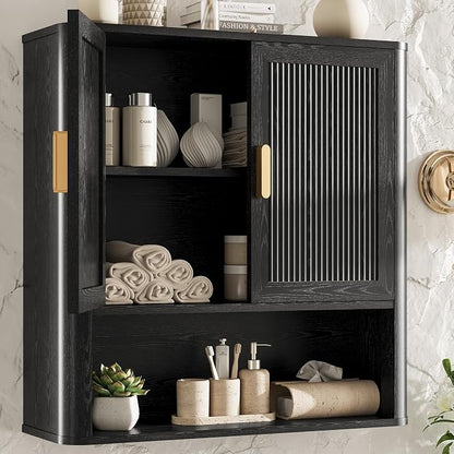 Bathroom Wall Cabinet, Wall-Mounted Medicine Cabinet by INNODToddlerTower
