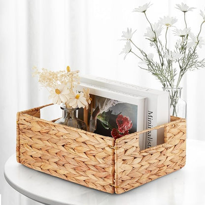 BLUEWEST Water Hyacinth Storage Baskets – Woven Hyacinth Organizer - Image 5