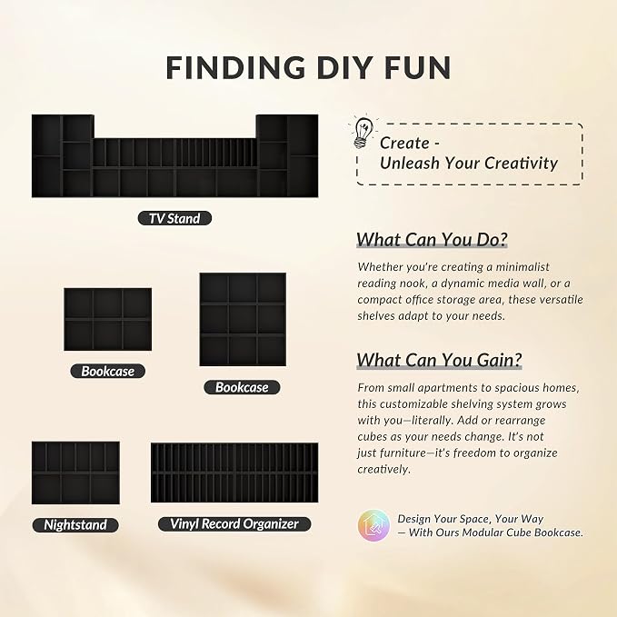 IOTXY DIY Modular Cube Bookcase - Image 7