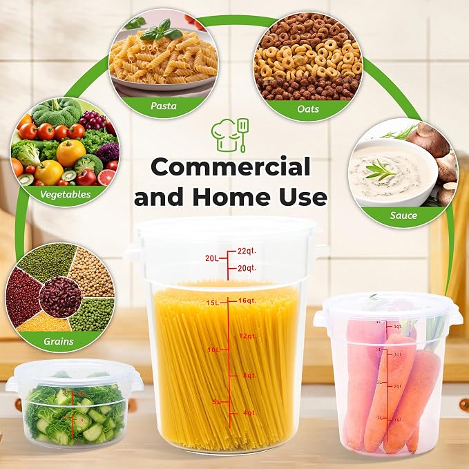 4 Pack Round Food Storage Containers - Image 7