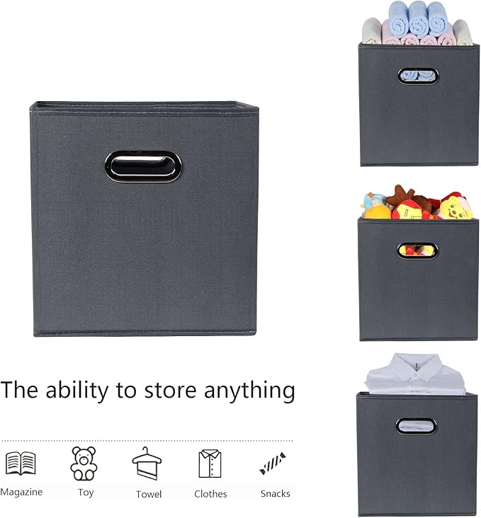 Fabric storage bins Cubes, Fabric Cube Organizer - Image 3